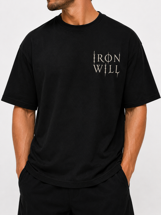 'Iron Will' Graphic Gym T-Shirt