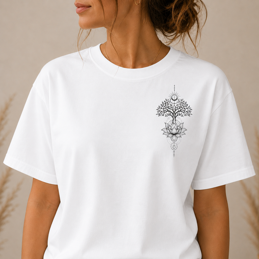'Rooted Light' Women Organic Boxy T-Shirt