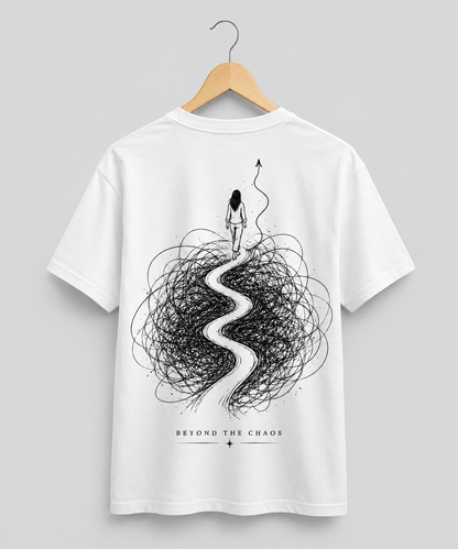 'Beyond the Chaos' Womens Organic Boxy Oversized T-shirt