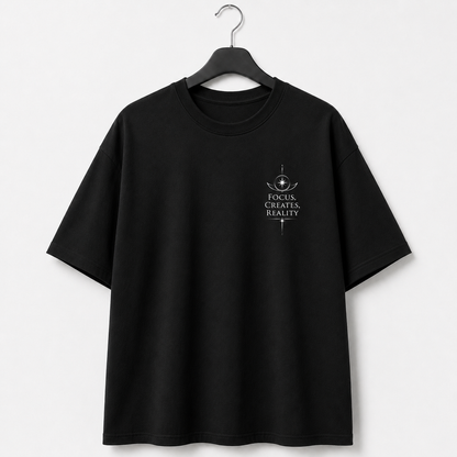 'Focus, Creates, Reality' Cotton Men T-Shirt