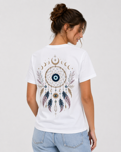 'Whispers of the Dreamcatcher' Women Organic Boxy T-Shirt