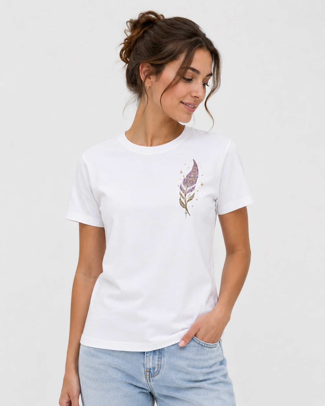 'Whispers of the Dreamcatcher' Women Organic Boxy T-Shirt