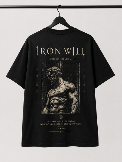 'Iron Will' Graphic Gym T-Shirt