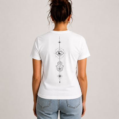 'Moonlit Guardian' Women Organic Boxy T-Shirt