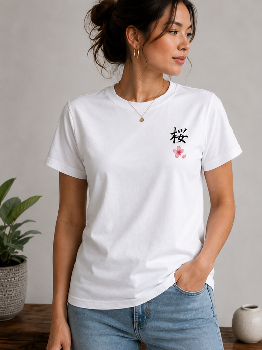 'Sakura Ranman' Women Organic Boxy T-Shirt