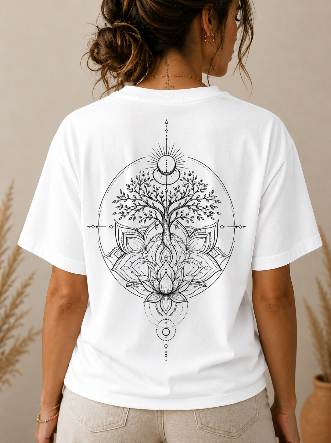 'Rooted Light' Women Organic Boxy T-Shirt