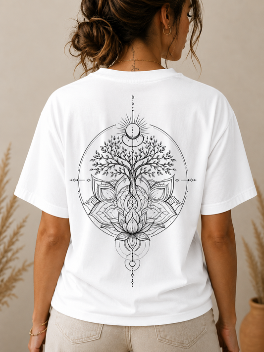 'Rooted Light' Women Organic Boxy T-Shirt