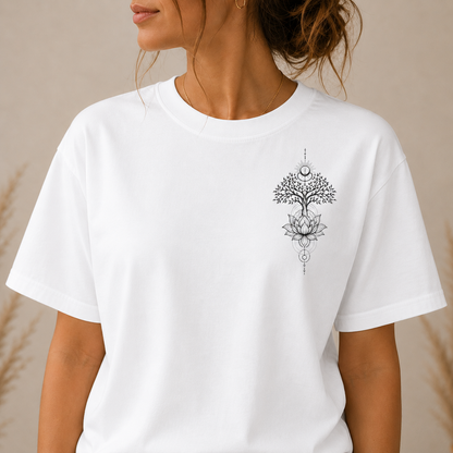 'Rooted Light' Women Organic Boxy T-Shirt