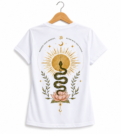Awakened Serpent Women Organic Boxy T-Shirt