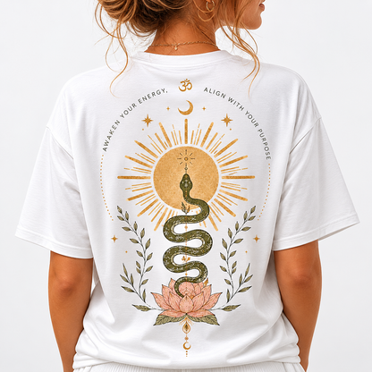 Awakened Serpent Women Organic Boxy T-Shirt