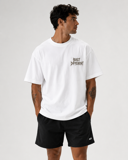 'Built Different' Cotton Men T-Shirt