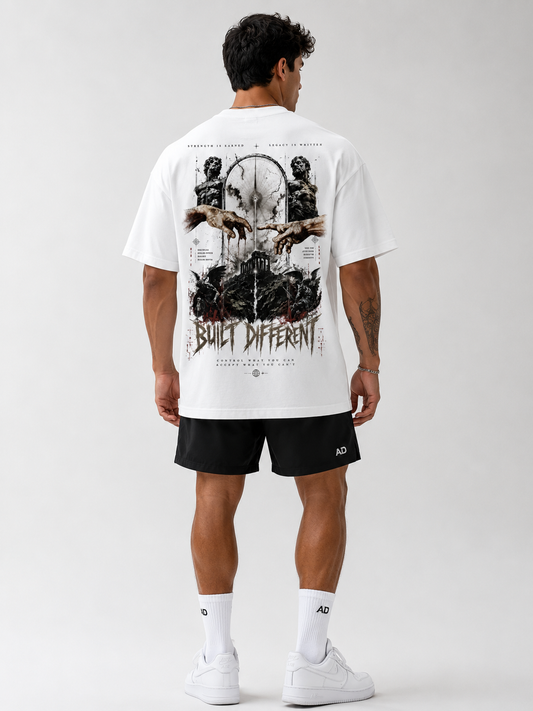 'Built Different' Cotton Men T-Shirt