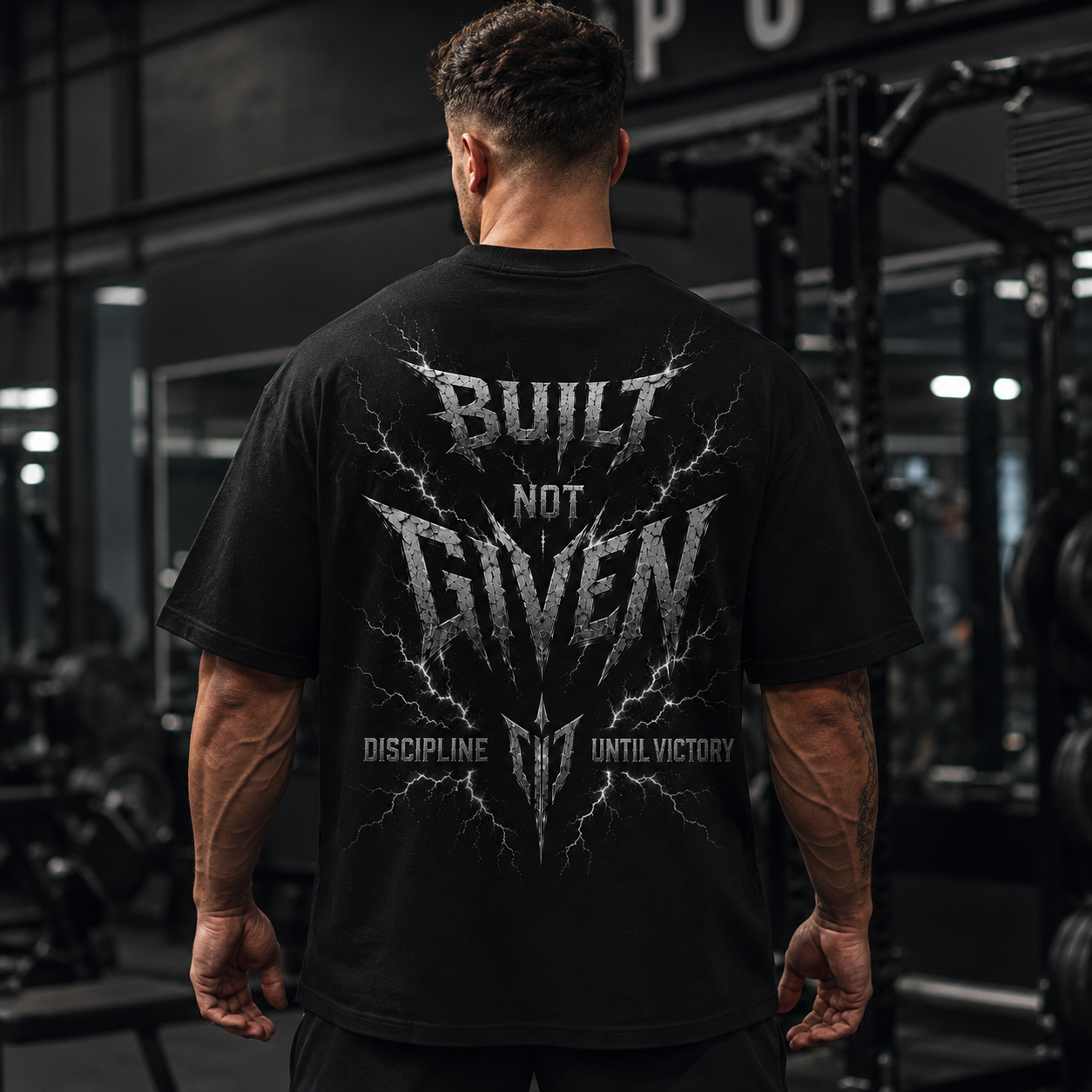 'Built Not Given' Cotton Men T-Shirt