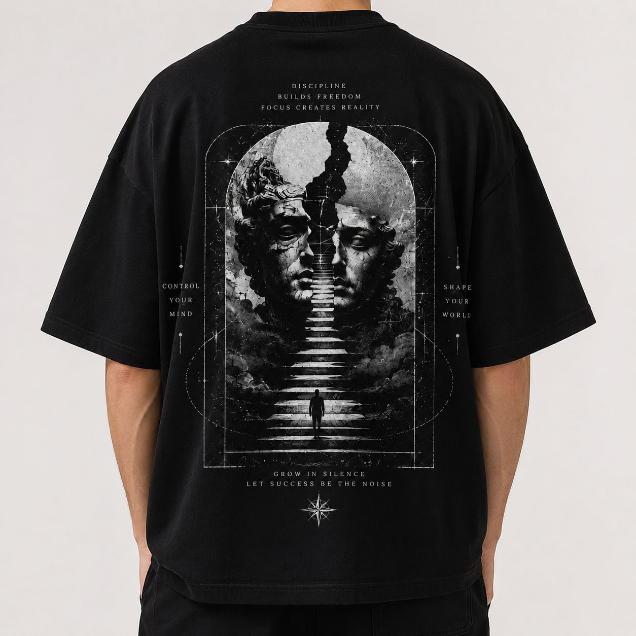 'Focus, Creates, Reality' Cotton Men T-Shirt