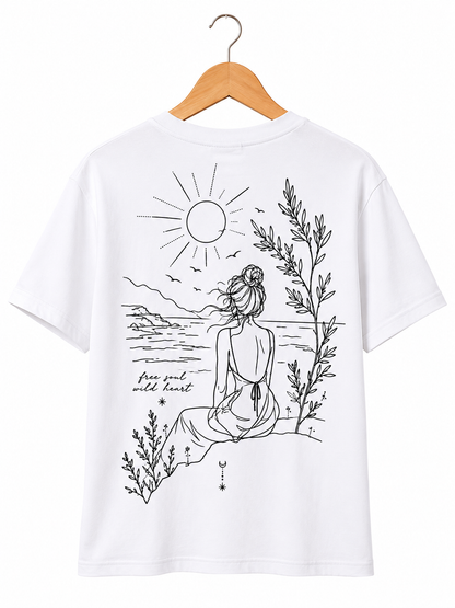 Free Soul, Mild Heart Women Organic Boxy T-Shirt