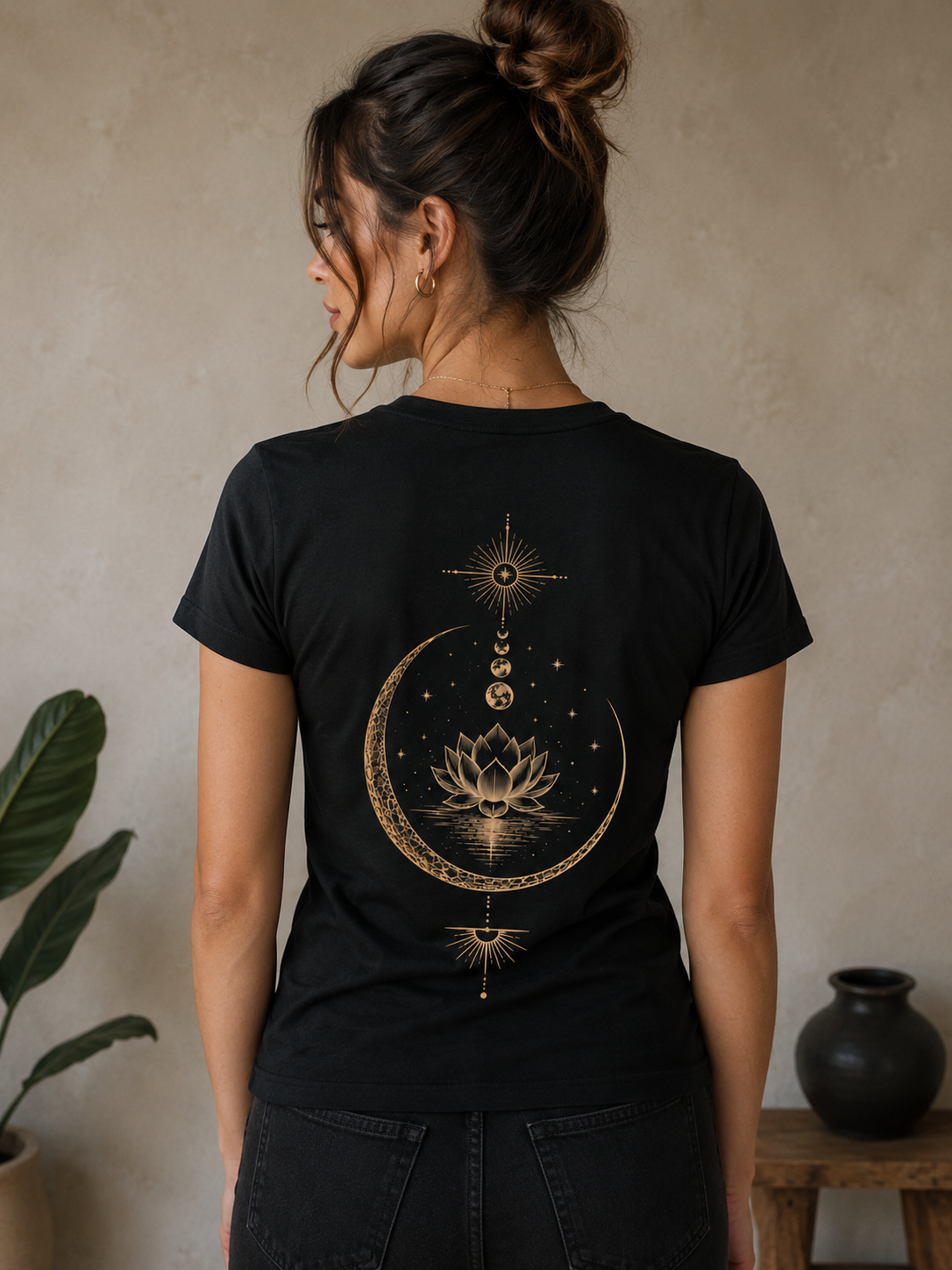 'Lunar Awakening' Women Organic Boxy T-Shirt
