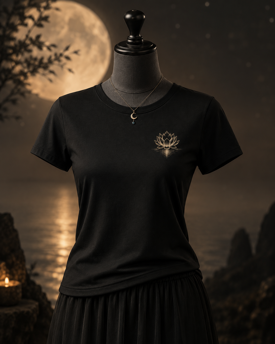 'Lunar Awakening' Women Organic Boxy T-Shirt