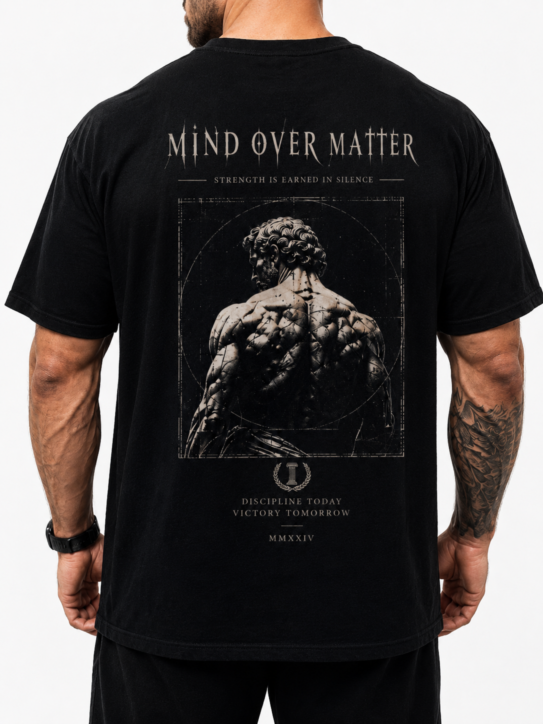 Mind Over Matter' Graphic Gym T-Shirt