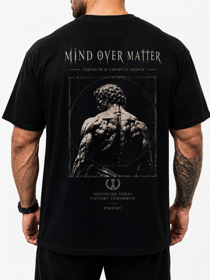 Mind Over Matter' Graphic Gym T-Shirt