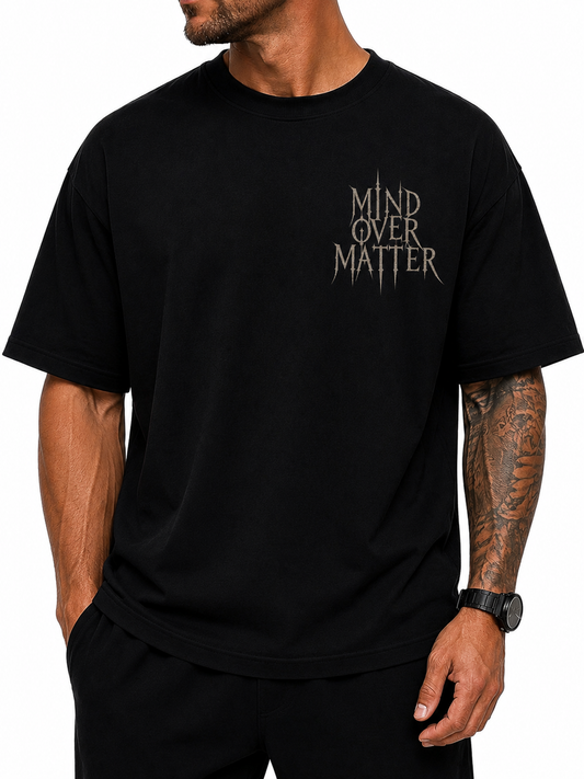 Mind Over Matter' Graphic Gym T-Shirt