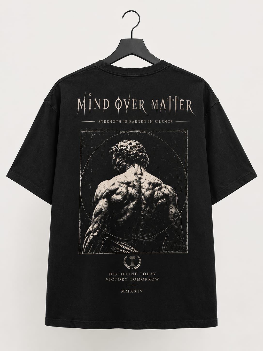 Mind Over Matter' Graphic Gym T-Shirt