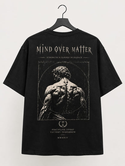 Mind Over Matter' Graphic Gym T-Shirt