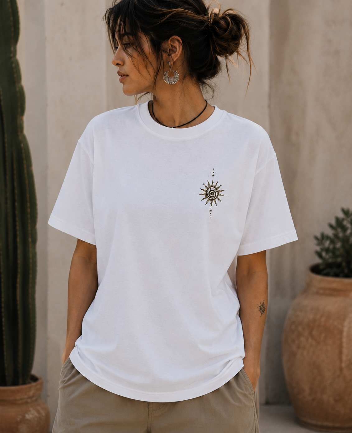 'Moonbound' Women Organic Boxy T-Shirt