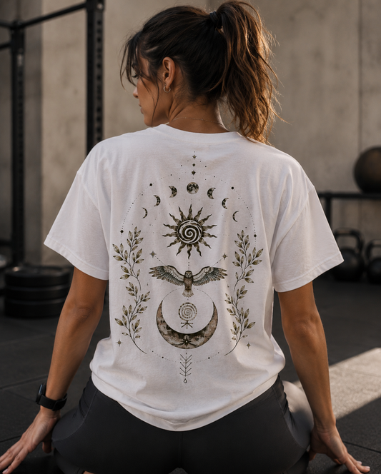 'Moonbound' Women Organic Boxy T-Shirt