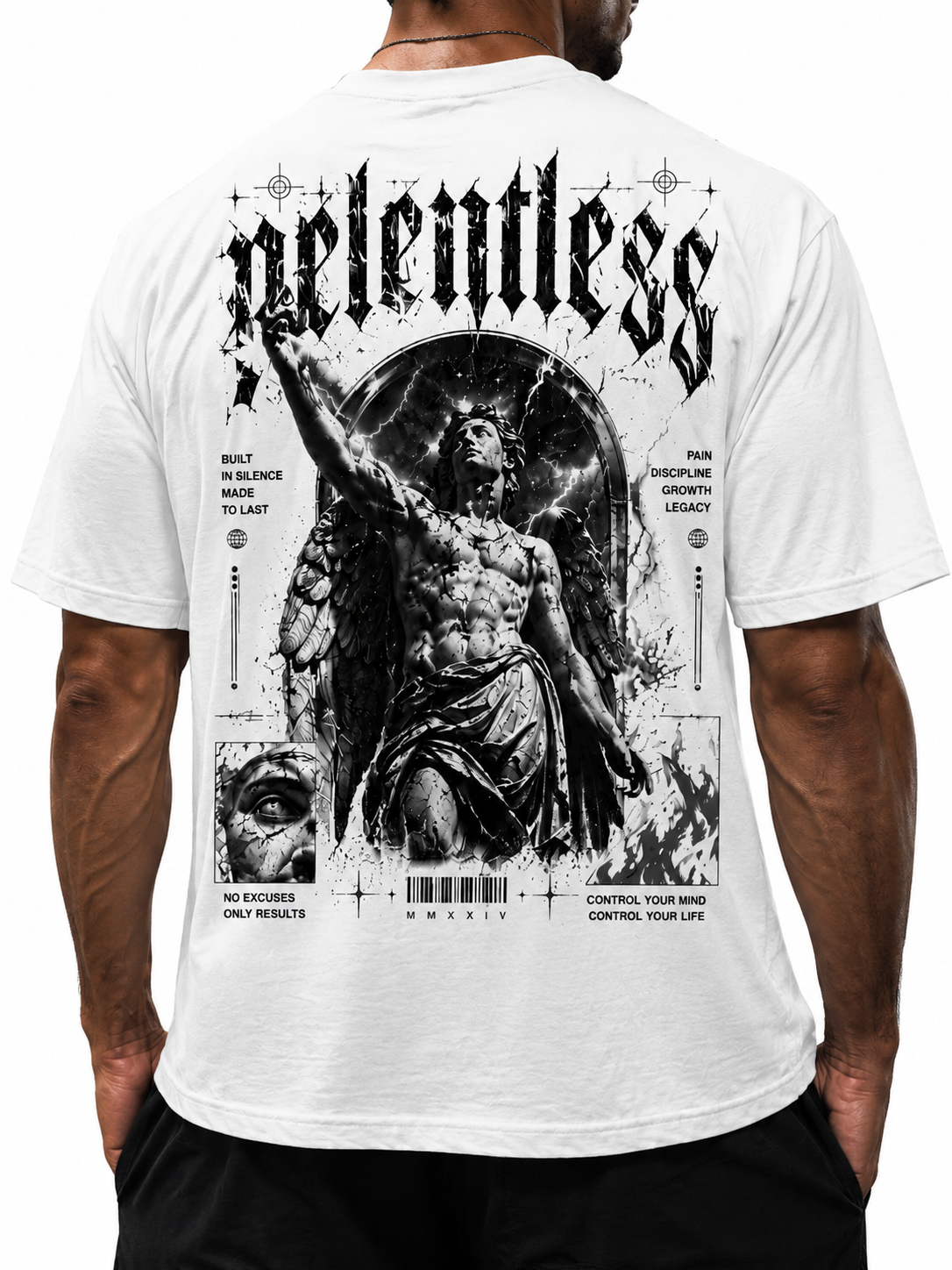'Relentless' Cotton Fit Men T-Shirt