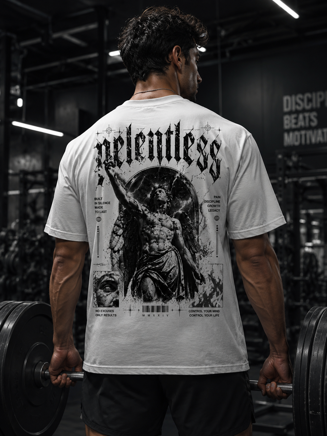 'Relentless' Cotton Fit Men T-Shirt